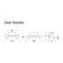 Zeal Styletto Sofa Bed / 200x72cm